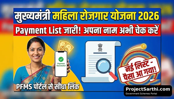 Mahila Rojgar Yojana Payment List 2026 (PFMS) – अपना नाम चेक करें | ProjectSarthi