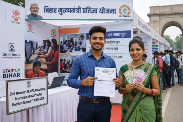 Mukhyamantri Pratigya Yojna Apply Online 2026 Bihar ₹6000 Monthly Stipend Internship Scheme