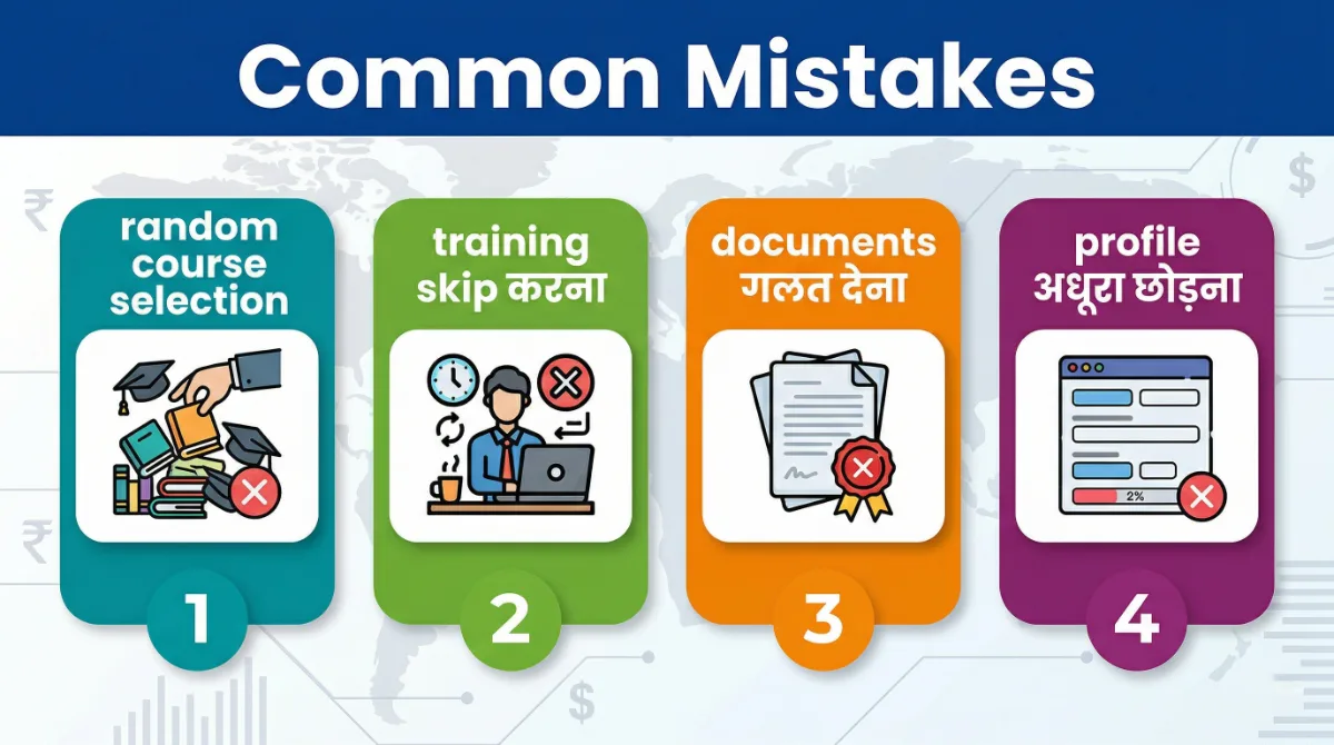 Mukhyamantri Sarthi Yojana Jharkhand: Skill से Job तक का पूरा सिस्टम, जानें Eligibility, Apply Process, Ground Reality Guide 2 Sarthi Yojana common mistakes random course selection training skip documents wrong profile incomplete application errors