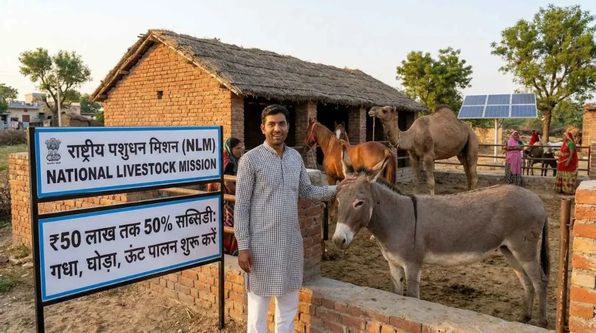 सरकार दे रही है गधा पालन पर ₹50 लाख — NLM Subsidy Scheme 2026