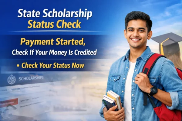 state scholarship status check 2026 payment started check if scholarship money credited odisha student login portal status check