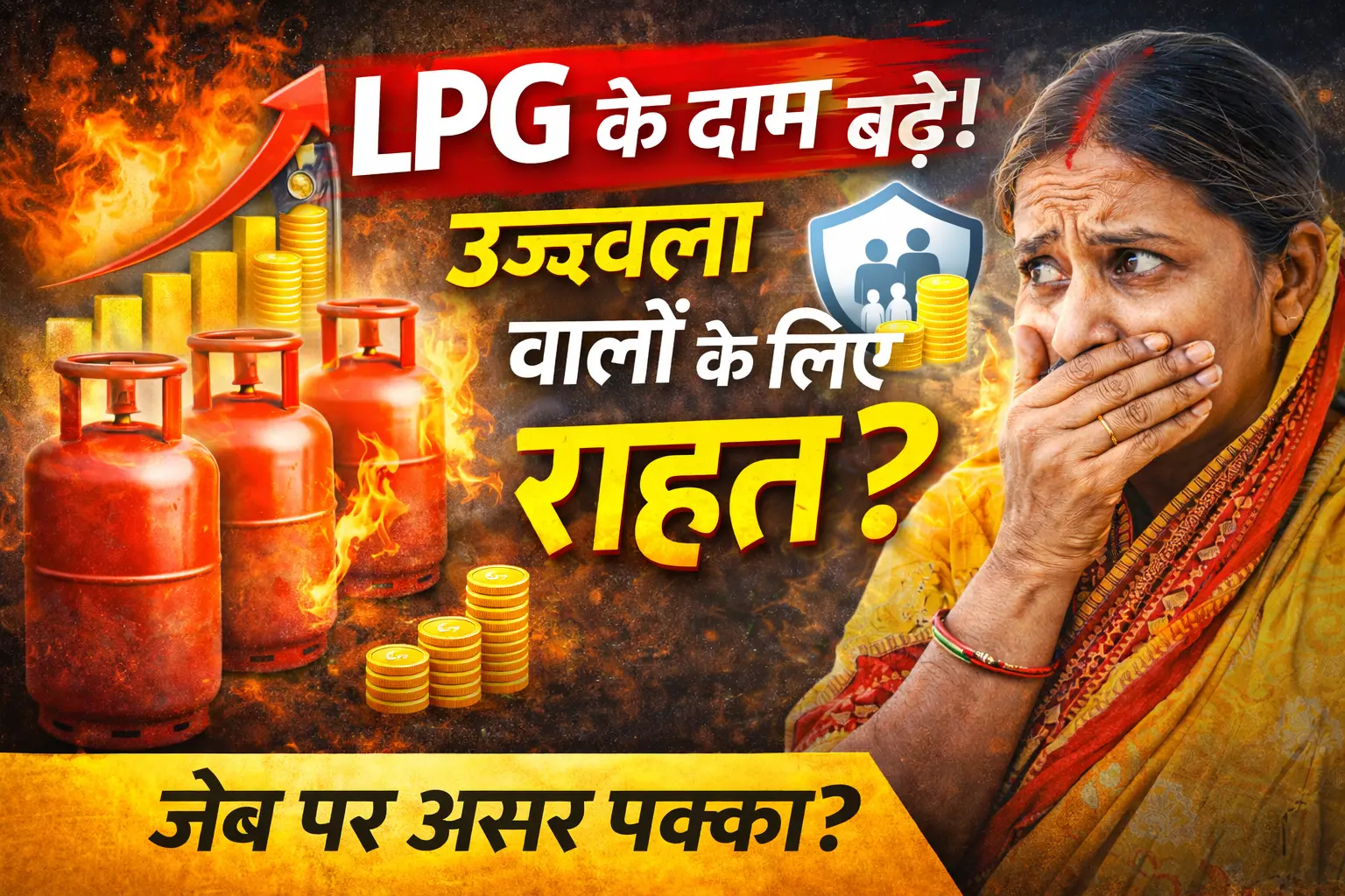 LPG गैस सिलेंडर संकट के बीच उज्ज्वला योजना वालों को राहत पर thumbnail image